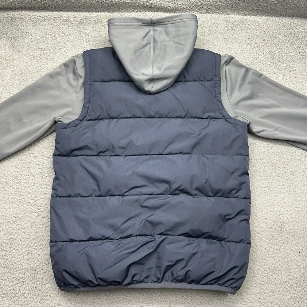 Nike Air Jordan 4370-U2Y Boys XL 13-15 YR Hooded Layered-Look Puffer Vest Jacket